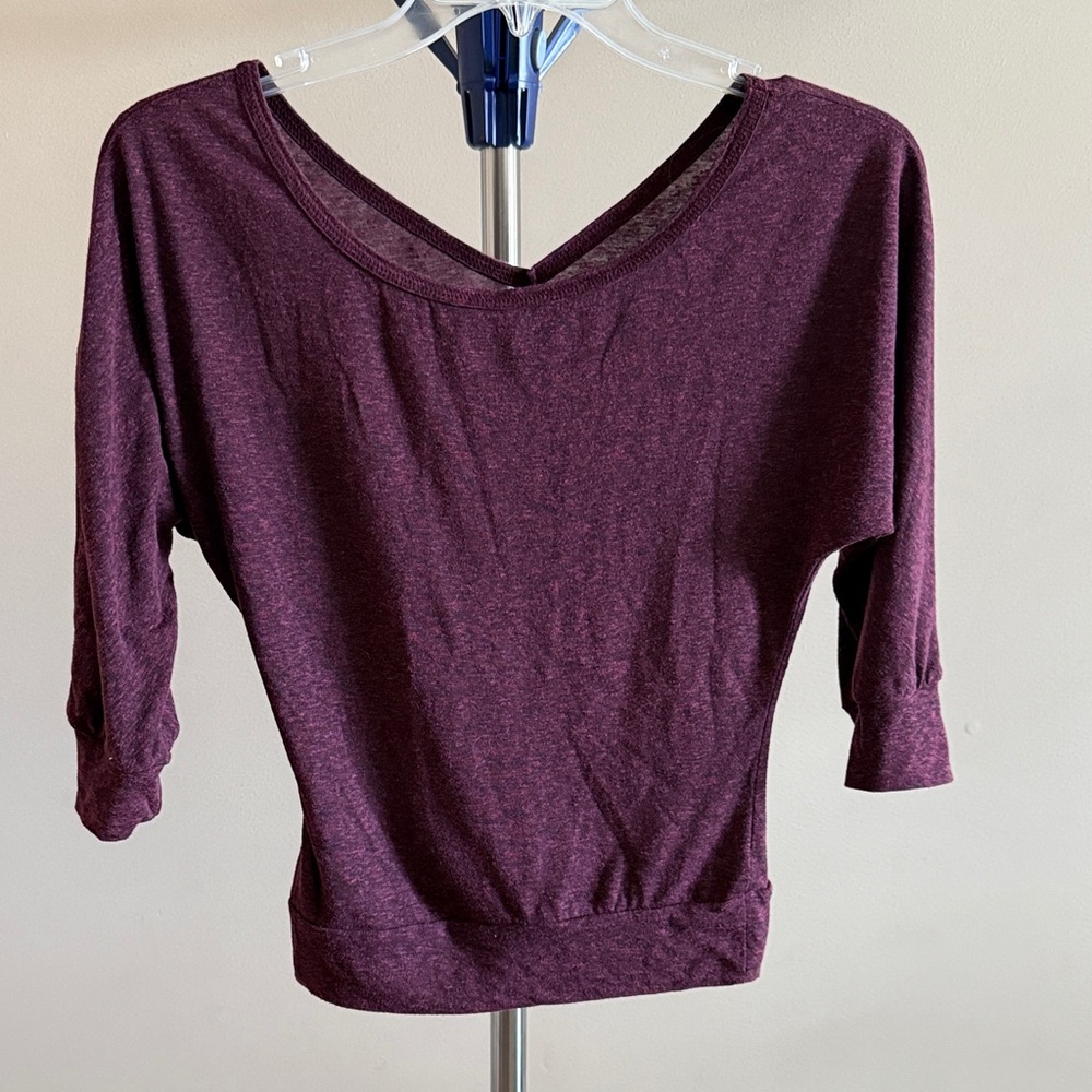 Purple 3/4 Sleeve Top
